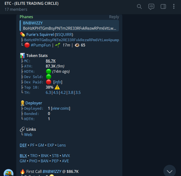 JUSTRUNNERS_'s tweet photo. $SQUIRR 2X since call (80K)

Might go higher

Reply to join @SOL_ETC https://t.co/k1lacstDrf