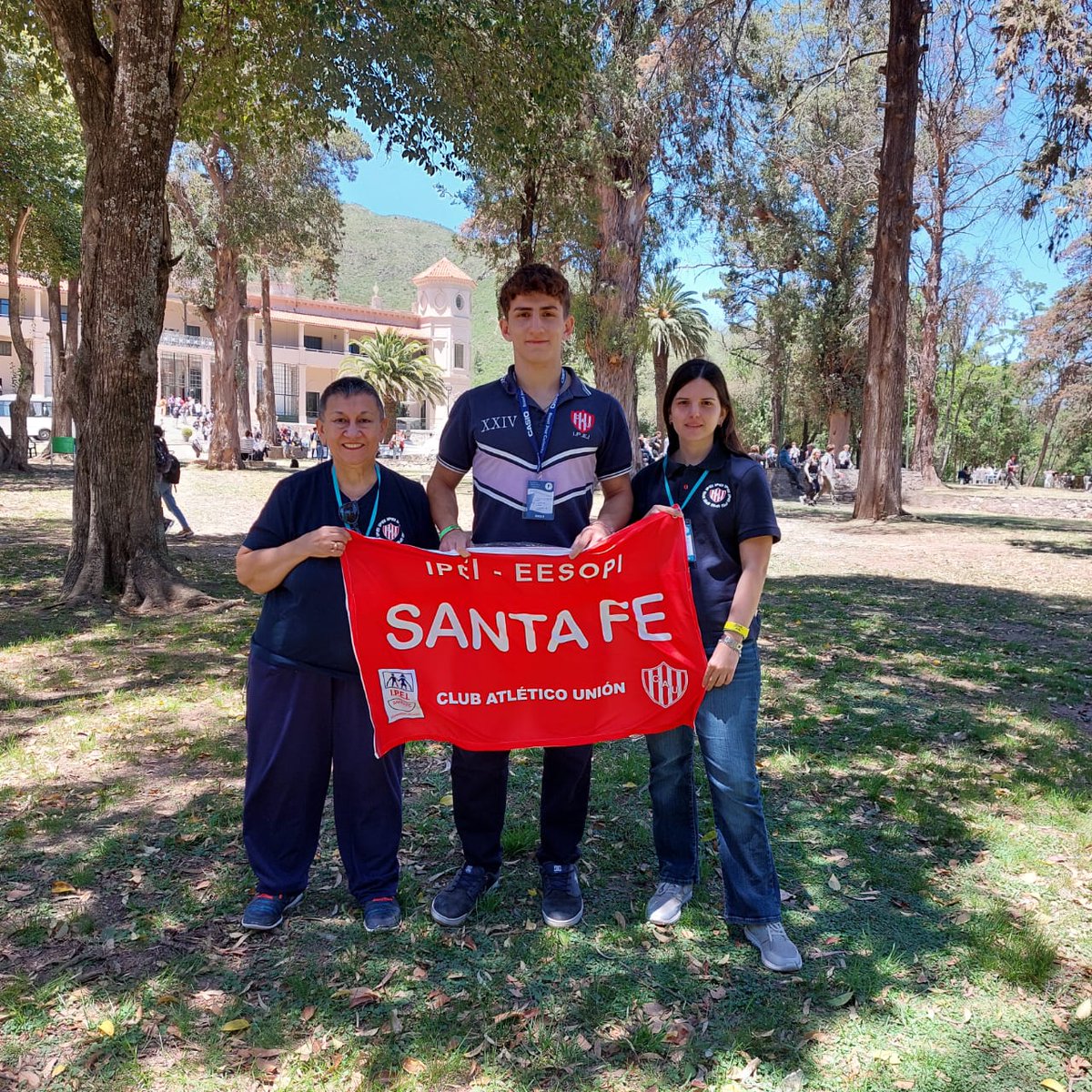 clubaunion's tweet photo. #IPEI 
🔢 Santiago Mazzei, alumno de 5to Cs. Naturales del IPEI se encuentra participando del Nacional de las Olimpiadas Matemáticas, en La Falda, Córdoba.
Lo acompañan la docente Macarena Rivas y la Directora del nivel secundario Alicia Fernández.

#SiempreUnión 🇦🇹 https://t.co/TMPrzm7Zrj