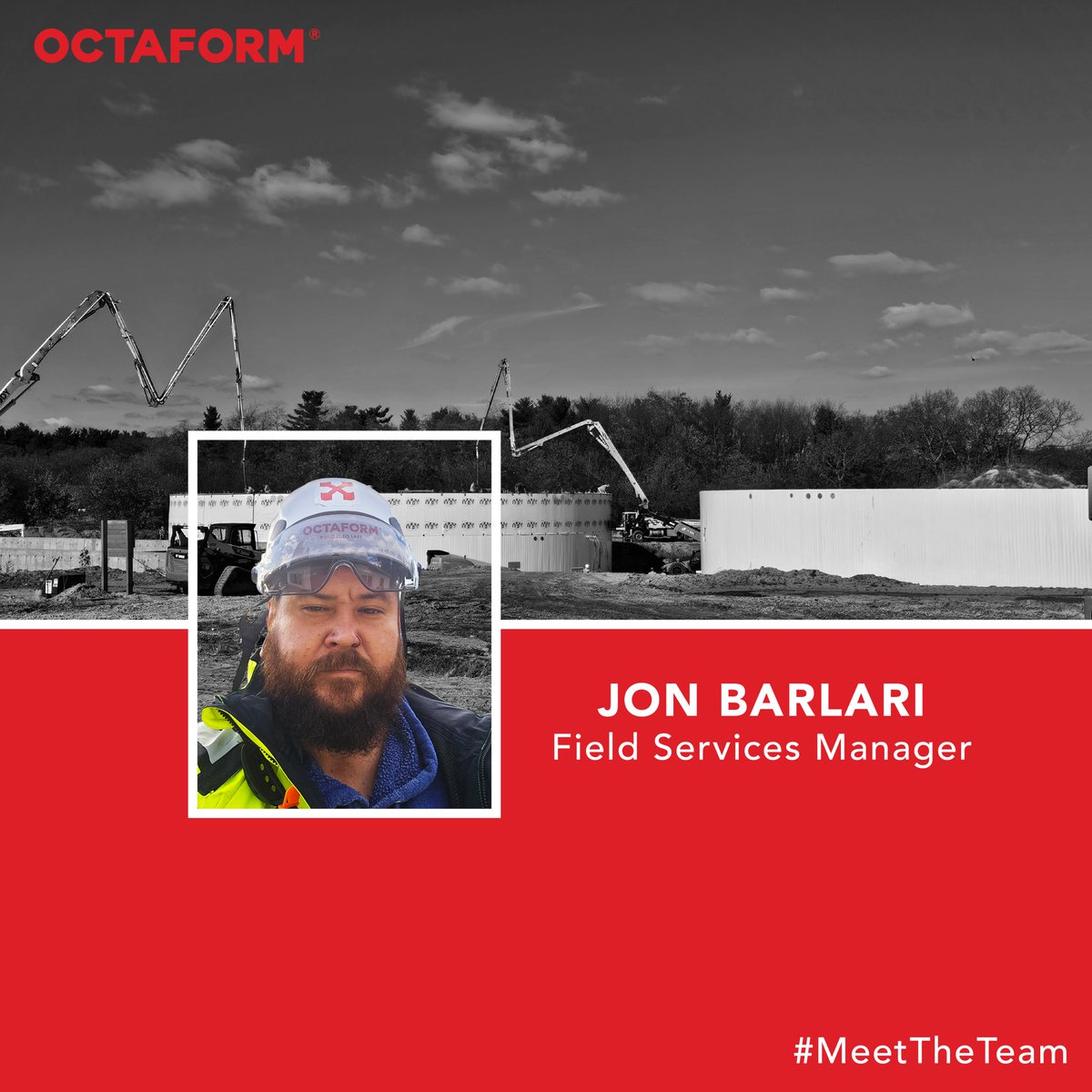 Meet Jon Barlari, our new Field Services Manager! With 20+ years in carpentry &amp; concrete on major projects, Jon's looking forward to bringing sustainable projects to multiple locations worldwide. 

#MeetTheTeam