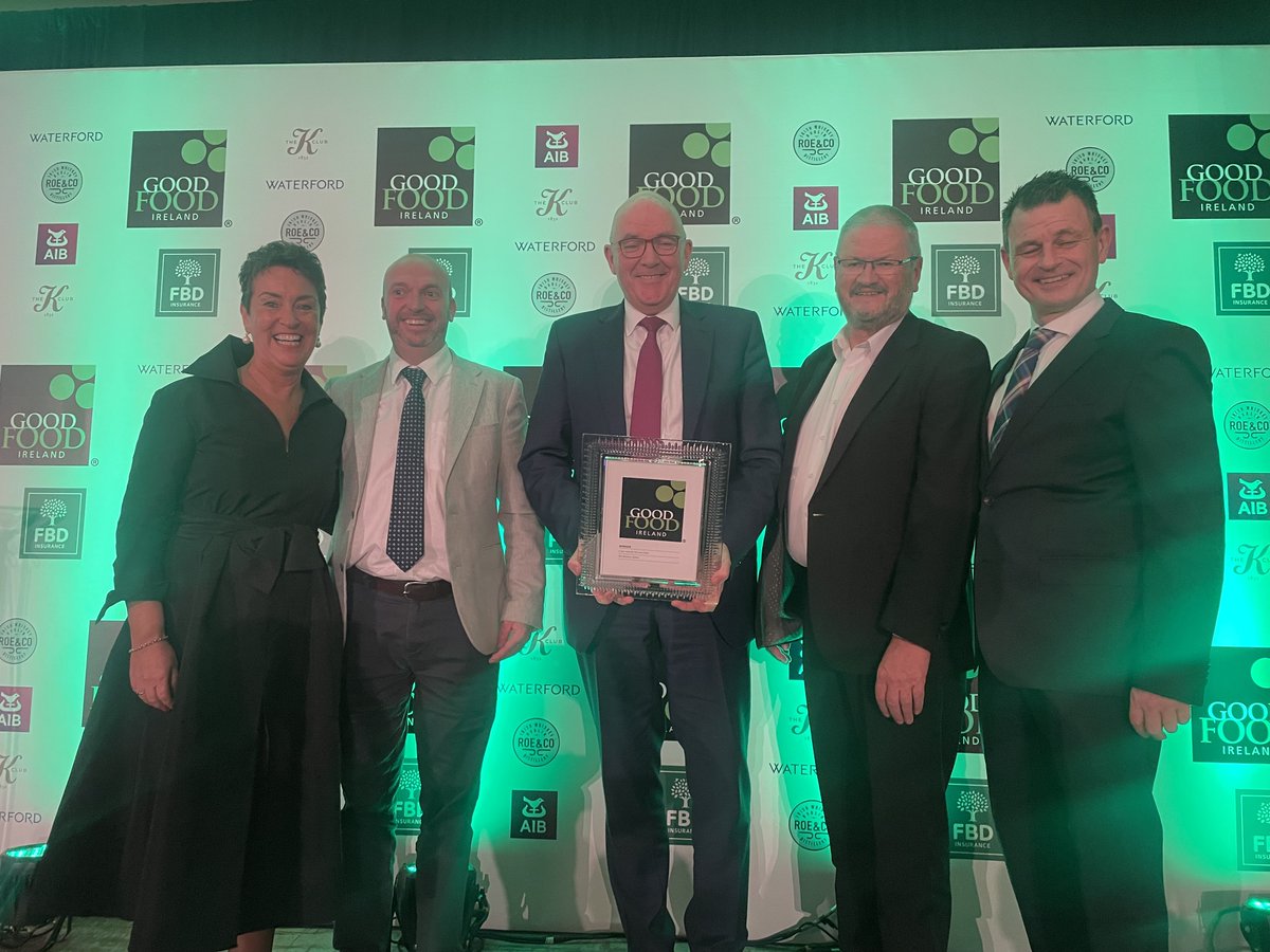 We are delighted to have been awarded 5 Star Hotel of The Year at Good Food Ireland 2024 Awards! 
It is a particular delight to win this award as the core emphasis of the Awards is the consumer experience of local, fresh, seasonal, Irish ingredients.