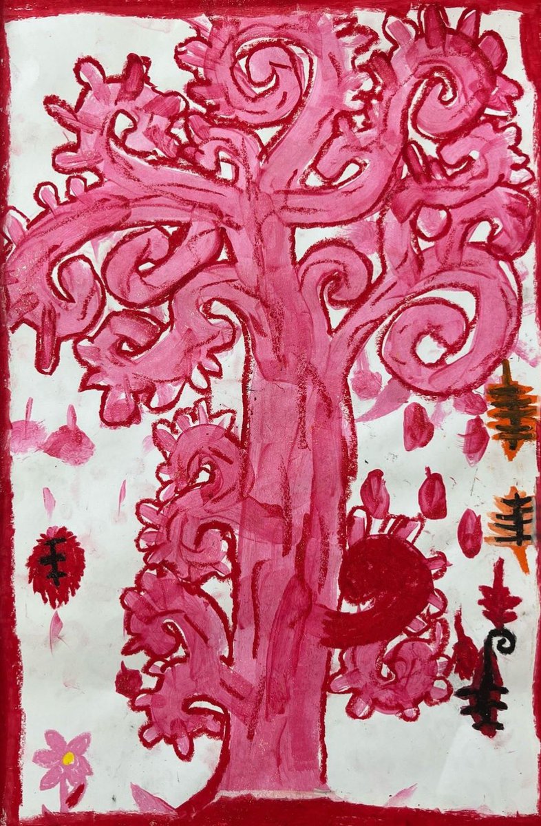 EMKArtists's tweet photo. 2nd grade artists at EMK are excited to show off their warm colored Gustav Klimt trees! #EMKartists #EastWindsorRegionalSchools #studentart https://t.co/7aB3Orwd7m