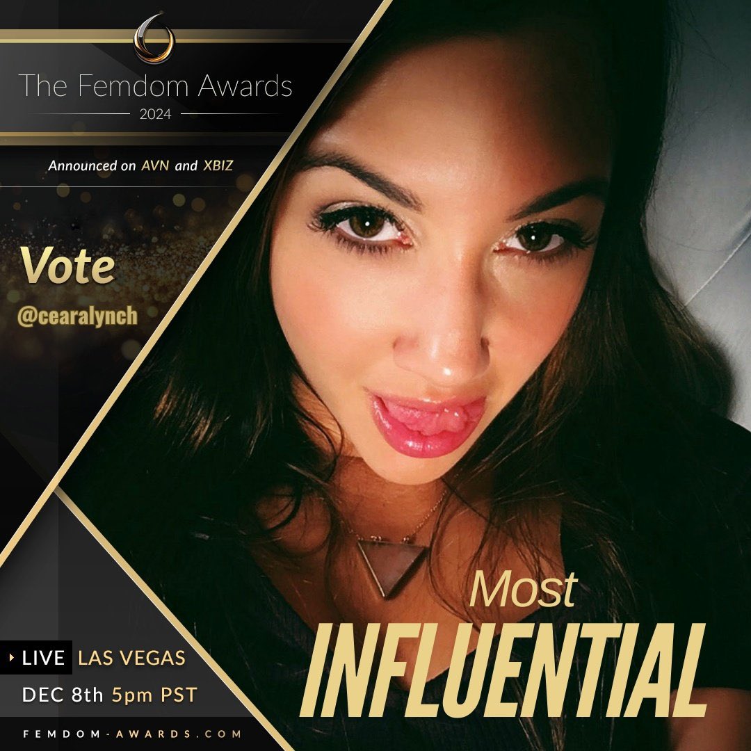 Nominate me for Most Influential here:

femdom-awards.com