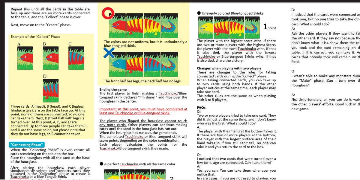 よ～しっ!!
『ツチノコドコノコ』の英語ルールできた～🙌
<a href="/TravelGamesUK/">Travel-Games.co.uk</a> さんのおかげではかどりました!!

ゲームマーケットに間に合った♪
これで、『カエルサイクル』とともに、多少は海外の方とも話せるんと違うか🤔
#ゲームマーケット2024秋