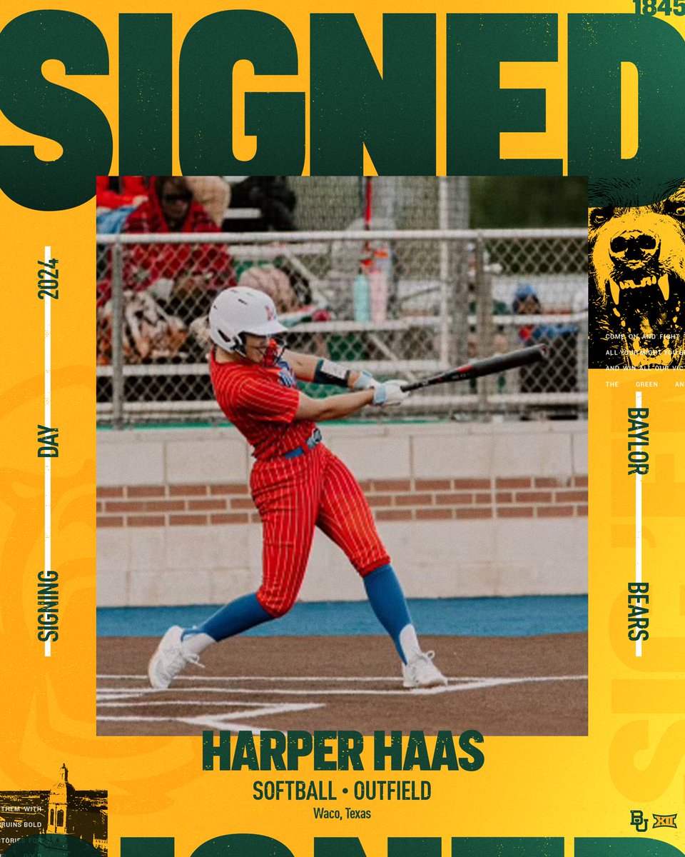 Baylor Softball (@baylorsoftball) on Twitter photo ๐๐๐๐๐๐๐๐ก๐ก๐ฎ ๐ ๐ฝ๐๐๐ง ๐ป
Sheโs staying in Waco and we are happy to have ya, <a href="/HarperHaas2025/">Harper Haas</a>!
#SicEm | #andONE ๐๐๐๐๐๐๐๐ก๐ก๐ฎ ๐ ๐ฝ๐๐๐ง ๐ป
Sheโs staying in Waco and we are happy to have ya, <a href="/HarperHaas2025/">Harper Haas</a>!
#SicEm | #andONE