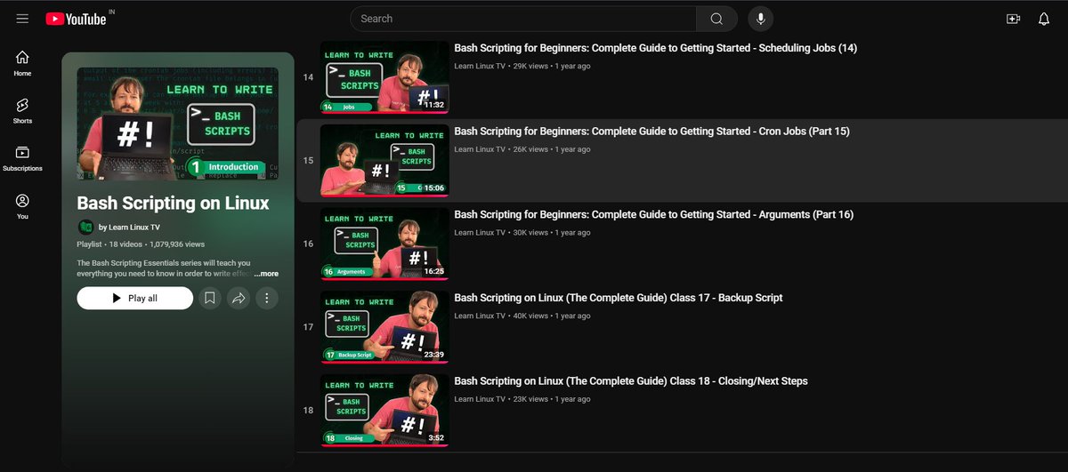 Raiden__Ray's tweet image. Hey @JayTheLinuxGuy, I just completed your Bash Scripting series and wanted to thank you🥰. I learned a lot, and I’m excited to dive into more advanced Bash scripting with your help. #Bash #BashScripting #LearnLinux