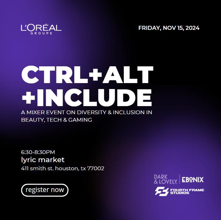 Ebonix's tweet image. H-TOWN - WE IN HERE #AFROTECH!! 🖥️⚡️

So happy to be in town for @AfroTech this year! I was invited by my partners @LOrealGroupe for an exciting mixer on Friday to talk our collab - #PlayInColor - and the future beauty, tech &amp;amp; gaming! 💄🎮🖥️

RSVP if interested!! 🔗 👇🏾 ⬇️