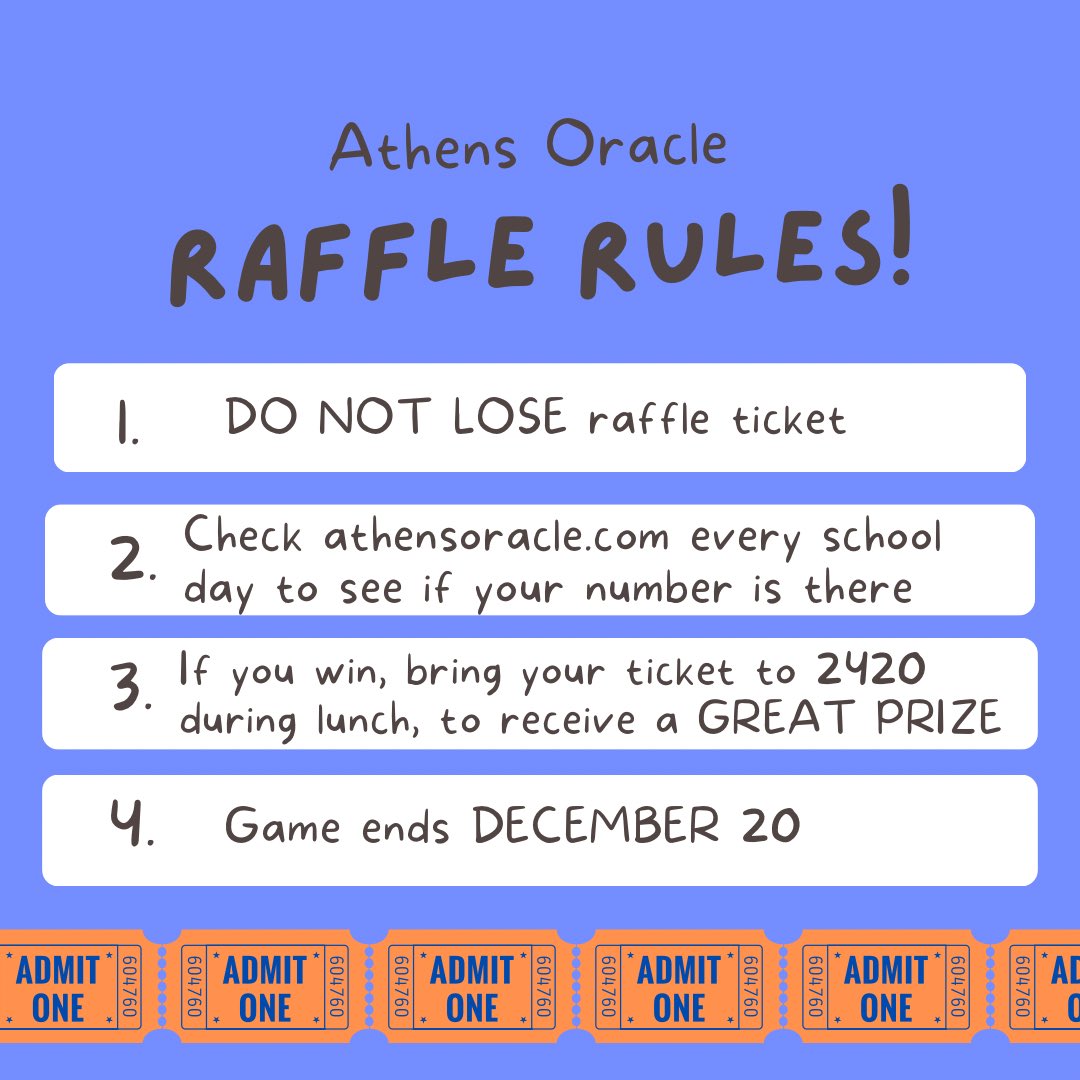 Check athensoracle.com to see if you have won!