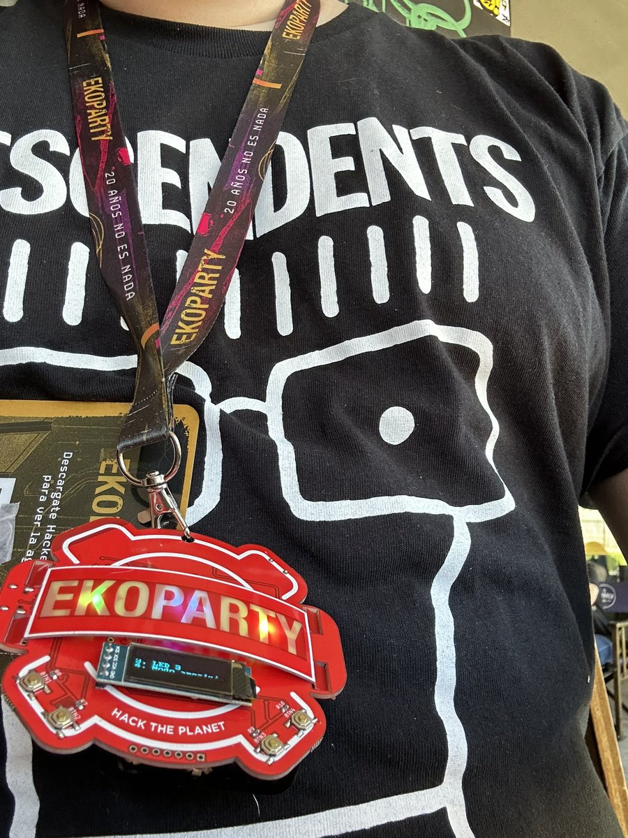 Joona (@joohoi) on Twitter photo I’ll be around Ekoparty for the next three days. Going to deliver a ffuf talk later today and a bitflip talk together with <a href="/stokfredrik/">STÖK ✌️ @ WHY2025</a> on friday.
I have a good bunch of ffuf stickers with me, so if you see me around, come and say hi and get yours!
Pic: me today I’ll be around Ekoparty for the next three days. Going to deliver a ffuf talk later today and a bitflip talk together with <a href="/stokfredrik/">STÖK ✌️ @ WHY2025</a> on friday.
I have a good bunch of ffuf stickers with me, so if you see me around, come and say hi and get yours!
Pic: me today