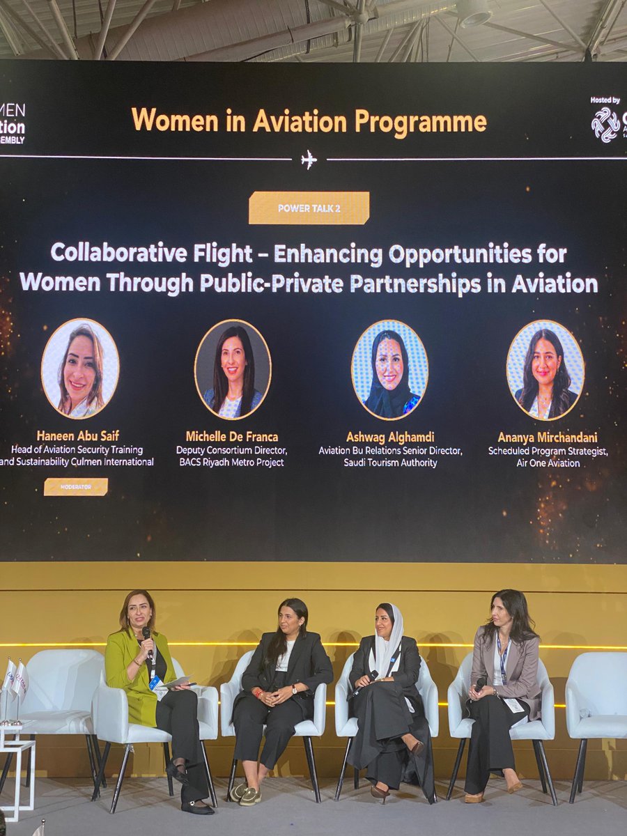 Our team was delighted to be part of a number of important panel discussions on the topic of Women in Aviation at the Saudi Airport Exhibition in Riyadh. Culmen is proud to support women in aviation and be part of the conversation about industry expansion in this exciting region.