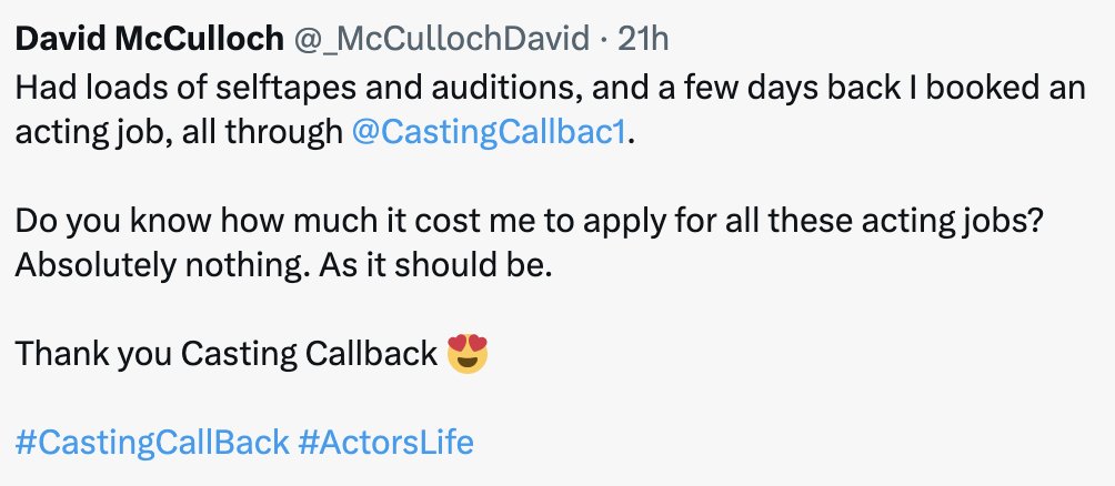 Casting Callback tweet media