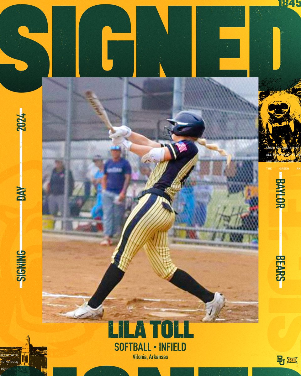 Baylor Softball (@baylorsoftball) on Twitter photo ๐๐๐๐๐๐๐๐ก๐ก๐ฎ ๐ ๐ฝ๐๐๐ง ๐ป
From Arkansas โก๏ธ Waco, welcome to the 254 <a href="/lila_toll/">Lila Cate Toll</a>!
#SicEm | #andONE ๐๐๐๐๐๐๐๐ก๐ก๐ฎ ๐ ๐ฝ๐๐๐ง ๐ป
From Arkansas โก๏ธ Waco, welcome to the 254 <a href="/lila_toll/">Lila Cate Toll</a>!
#SicEm | #andONE