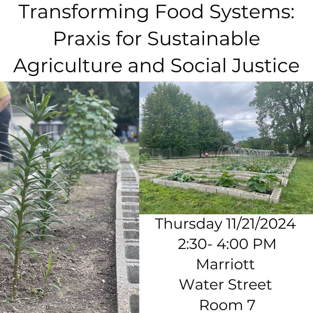 FoodAnth's tweet image. Join us for Transforming Food Systems: Praxis for Sustainable Agriculture and Social Justice on Thursday morning at the AAA meeting. This panel considers uses field-based research to apply theory in ways that foreground positive social change + food equity. Hope to see you there!