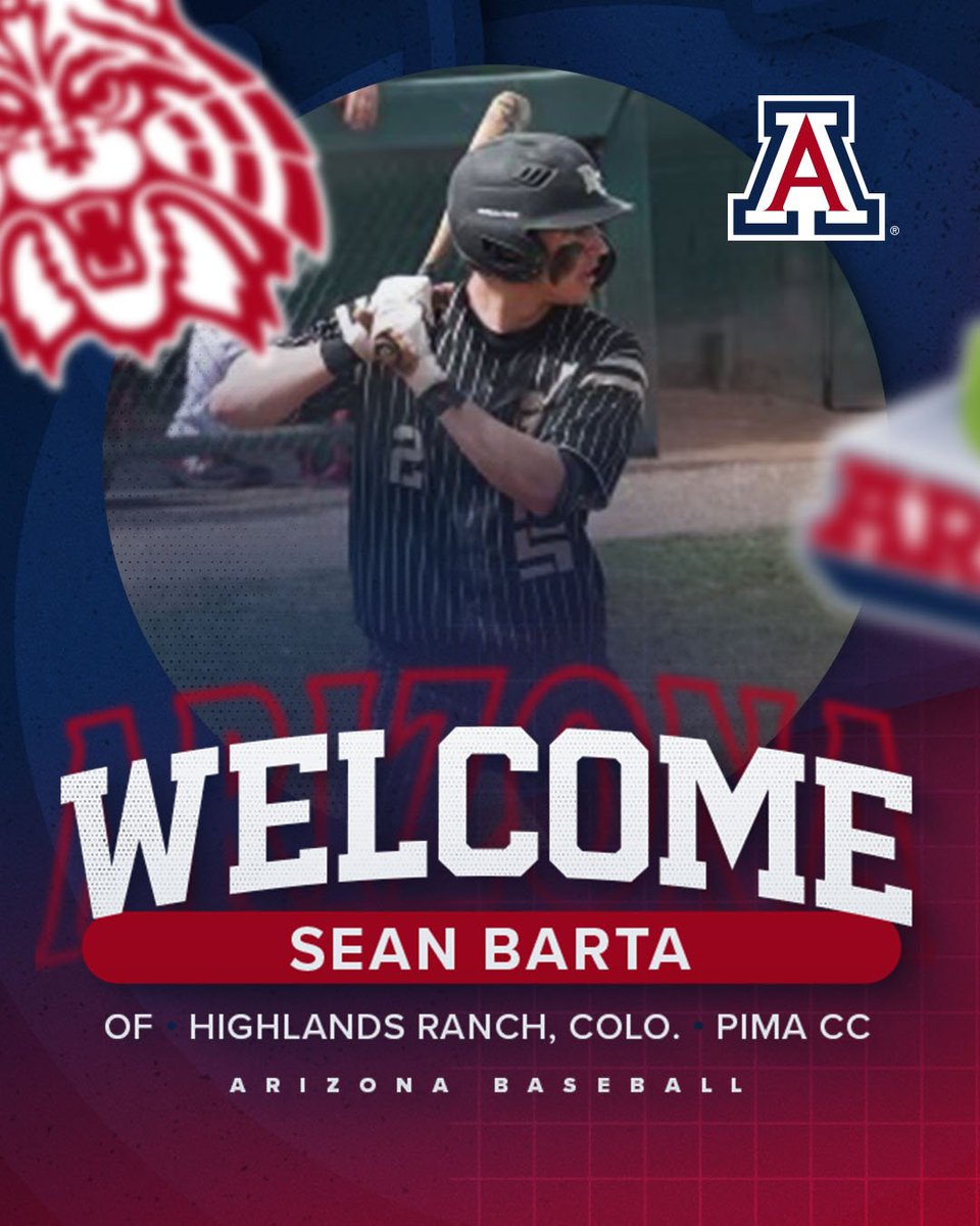 Arizona Baseball (@arizonabaseball) on Twitter photo πΎππππππ, πΎπππ
πππβΌοΈ
<a href="/sean_barta_2/">Sean Barta</a> is the first official member of our 2025 class! πΎππππππ, πΎπππ
πππβΌοΈ
<a href="/sean_barta_2/">Sean Barta</a> is the first official member of our 2025 class!