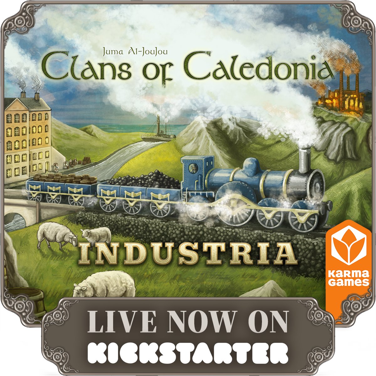 Clans of Caledonia: Industria Kickstarter is Live! 

Join us on this exciting journey and get your copy of the expansion. 🥳

Thank you! 🙏
kickstarter.com/projects/karma…