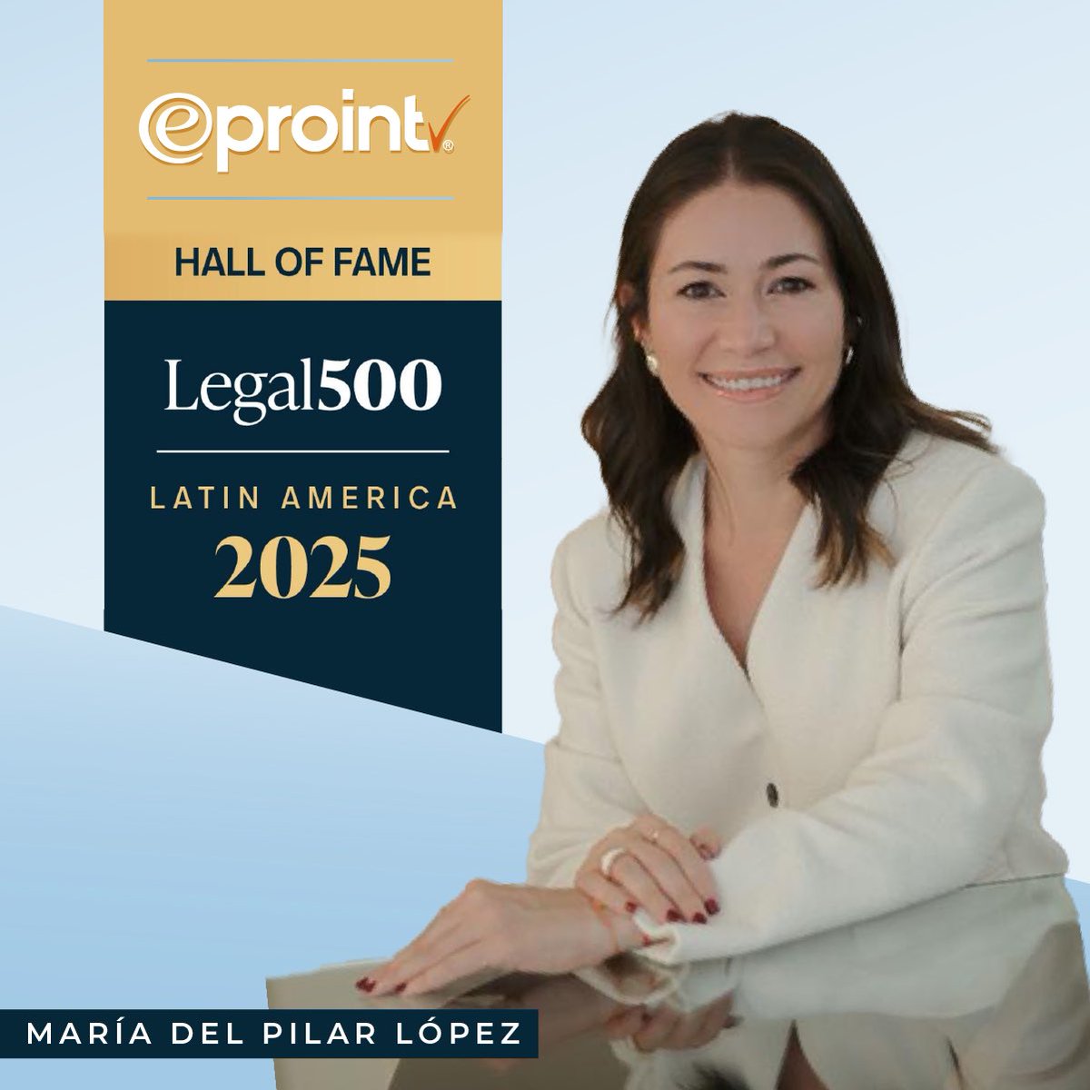 María del Pilar López has been recognized in the “Hall of Fame” category by <a href="/thelegal500/">The Legal 500</a> Latin America 2025 🙌🏻