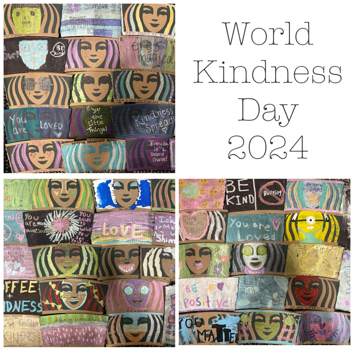 Hazel Dell students have decorated coffee sleeves to help spread happiness on World Kindness Day. Look for yours today at the Starbucks located on Westfield Road in Noblesville!