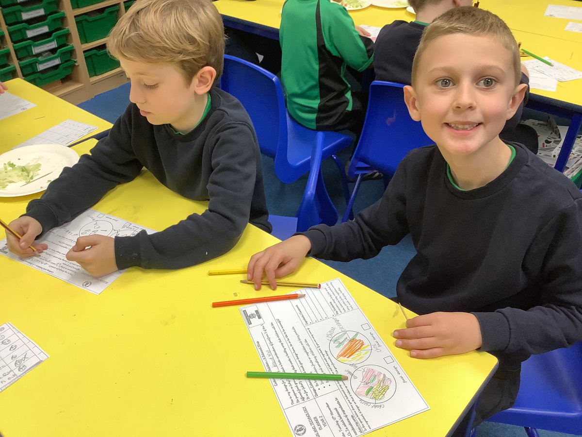 Lots of fun and smiley faces tasting different combinations of protein, fruits &amp; vegetables and dairy to design our balanced wrap in DT