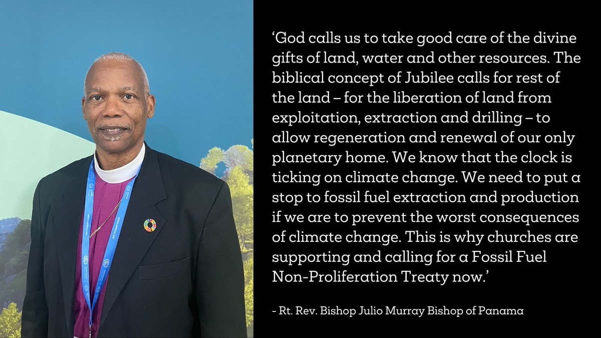 christian_aid's tweet image. Rt. Rev. Bishop Julio Murray Bishop of Panama rejects Azerbaijanis presidents defence of drilling for oil &amp;amp; gas as a gift of god.

We’ve spent time today strategising towards COP30 in Brazil &amp;amp; exchanging ideas on how we can work towards #ClimateJustice with the Bishop.

#COP29