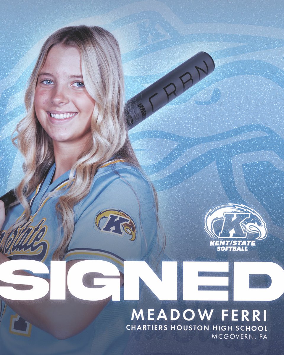 Kent State Softball (@kentstsoftball) on Twitter photo It’s official ✍🏻 let’s hear it for Meadow Ferri! She is our newest addition to the Golden Flash Family 💪🏻
⚡️<a href="/MeadowFerri5/">Meadow Ferri</a>
#BTS #GoFlashes It’s official ✍🏻 let’s hear it for Meadow Ferri! She is our newest addition to the Golden Flash Family 💪🏻
⚡️<a href="/MeadowFerri5/">Meadow Ferri</a>
#BTS #GoFlashes