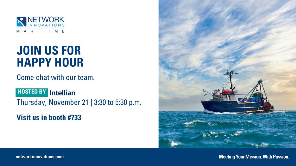 NetworkINV's tweet image. Just one week until @PacMarineExpo! 🌊 Enjoy a drink next week, and chat with our team about tailored solutions and support for your vessel. 

🕓 Thursday, November 21st at 3:30 p.m., in collaboration with @Intellian
➡️ Booth #733

#PME #PME2024 #HappyHour