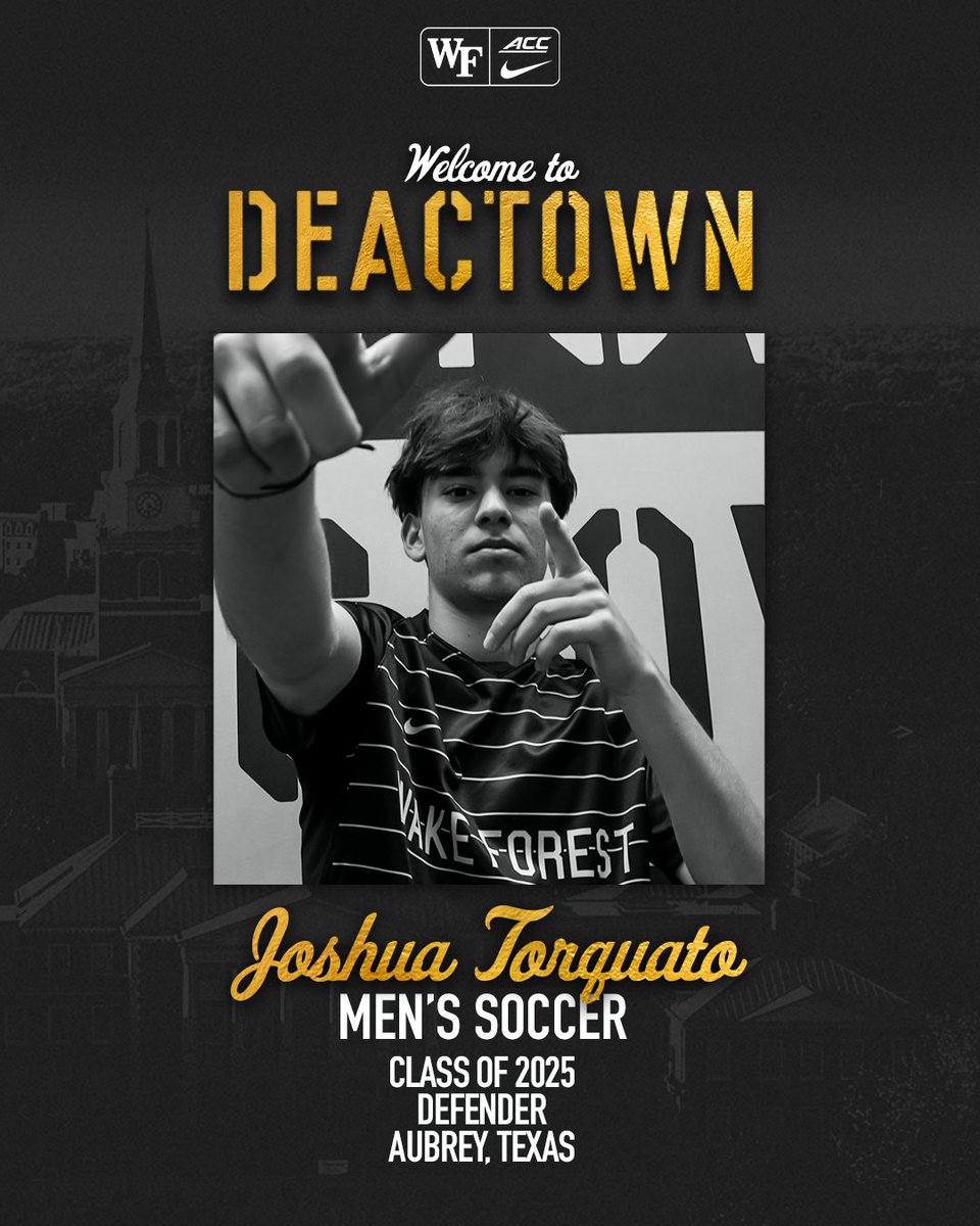 WakeMSoccer's tweet image. Welcome to Wake, Joshua Torquato ✍️

#GoDeacs 🎩