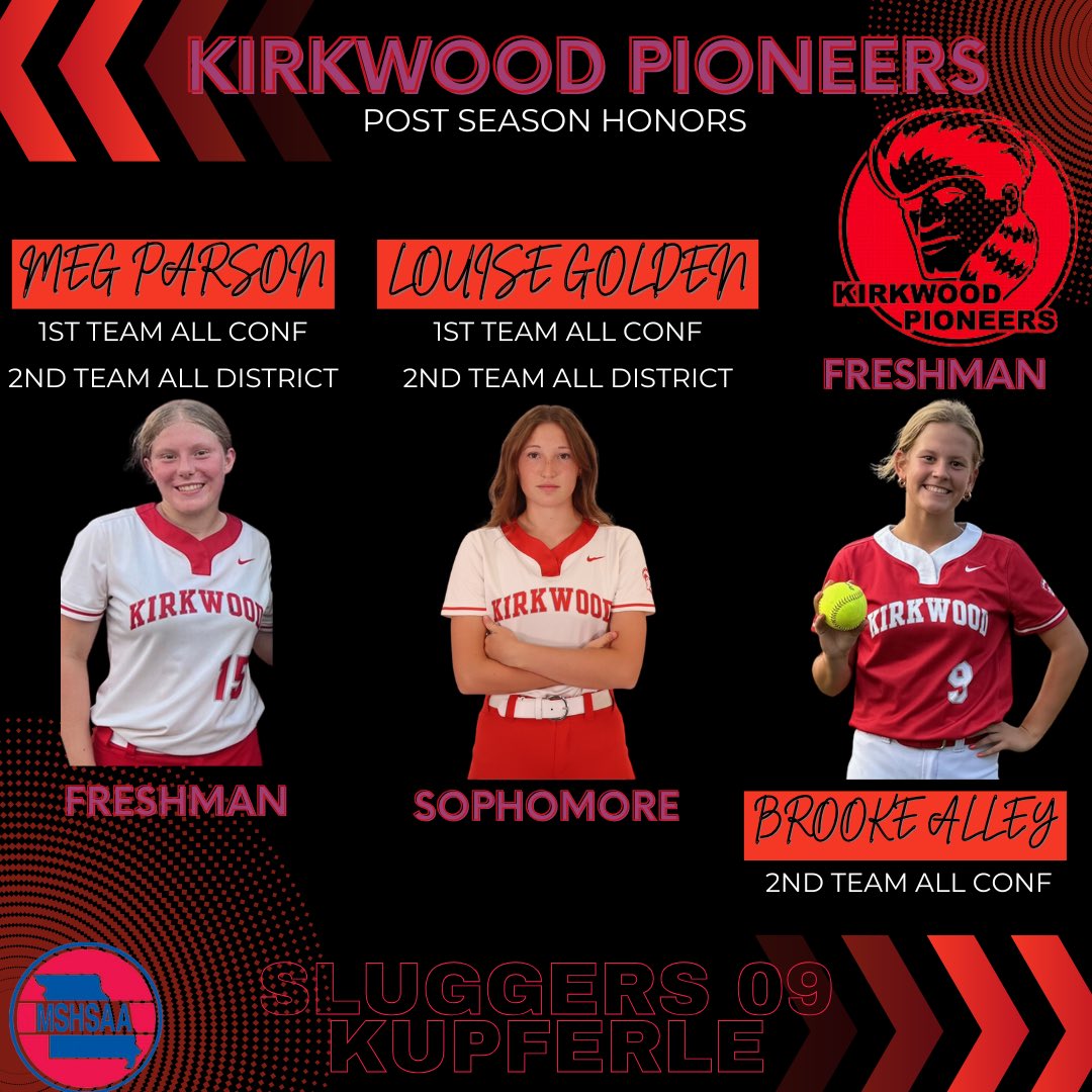 Louisville Lady Sluggers 09 Kupferle (@lsluggers09kup) on Twitter photo Congrats to our <a href="/KHS_Softball/">Kirkwood Pioneers Softball</a> <a href="/LadySluggersOrg/">Louisville Lady Sluggers</a> for their post season awards. Way to go <a href="/_megparson/">Meg Parson</a> <a href="/louisegolden27/">@louisegolden2027</a> <a href="/brookea2009/">Brooke Alley 2028</a> 🥎💯🔥 Congrats to our <a href="/KHS_Softball/">Kirkwood Pioneers Softball</a> <a href="/LadySluggersOrg/">Louisville Lady Sluggers</a> for their post season awards. Way to go <a href="/_megparson/">Meg Parson</a> <a href="/louisegolden27/">@louisegolden2027</a> <a href="/brookea2009/">Brooke Alley 2028</a> 🥎💯🔥