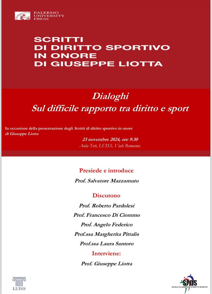fabiolicarigaz's tweet photo. Mai così attuale come oggi,  ma già nel 1986 il professor Liotta iniziava il primo corso di diritto sportivo in un'università in Italia (e io c'ero). complimenti, prof https://t.co/iijjxFtQ45
