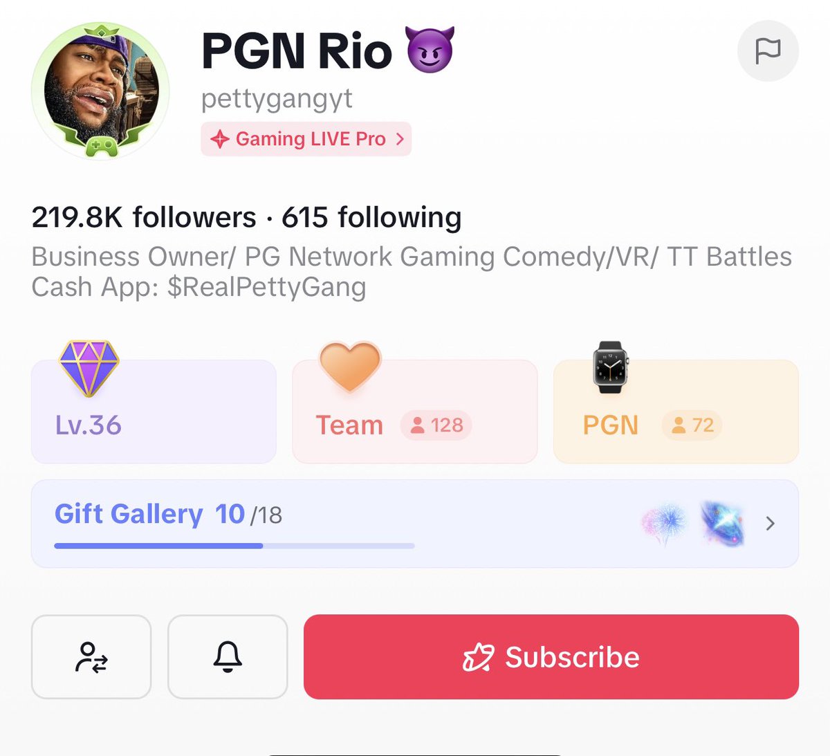 PettyGangYT's tweet photo. I am the first creator on TikTok to make it to Live Pro status (for those unaware, think Twitch partner x10 HARDER!) on two pages at the exact same time in one month. We are the top of the food chain 🔥🔥 TODAY FEELS LIKE A BIRTHDAY https://t.co/F0BrPpgOjz