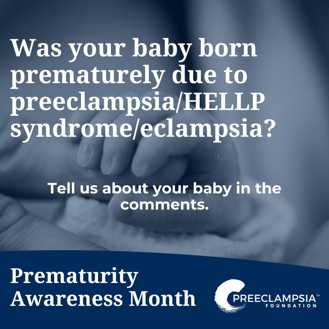 preeclampsia's tweet photo. November is #PrematurityAwarenessMonth. Was your baby born prematurely due to preeclampsia, HELLP syndrome or eclampsia? Tell us about your baby in the comments below! ⬇️⬇️⬇️

#prematurityawareness #preemiemom #preemie #preemiedad #preeclampsia #HELLPsyndrome #eclampsia https://t.co/7AM95qmiAc