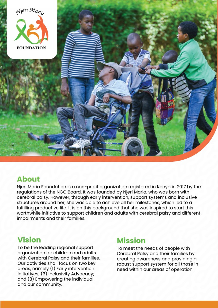 Our mission is to meet the needs of people with Cerebral Palsy by creating awareness and a robust support system for all those in need within our areas of operations.

We are open for inclusive partnerships and collaborations with like-minded public and private institutions.