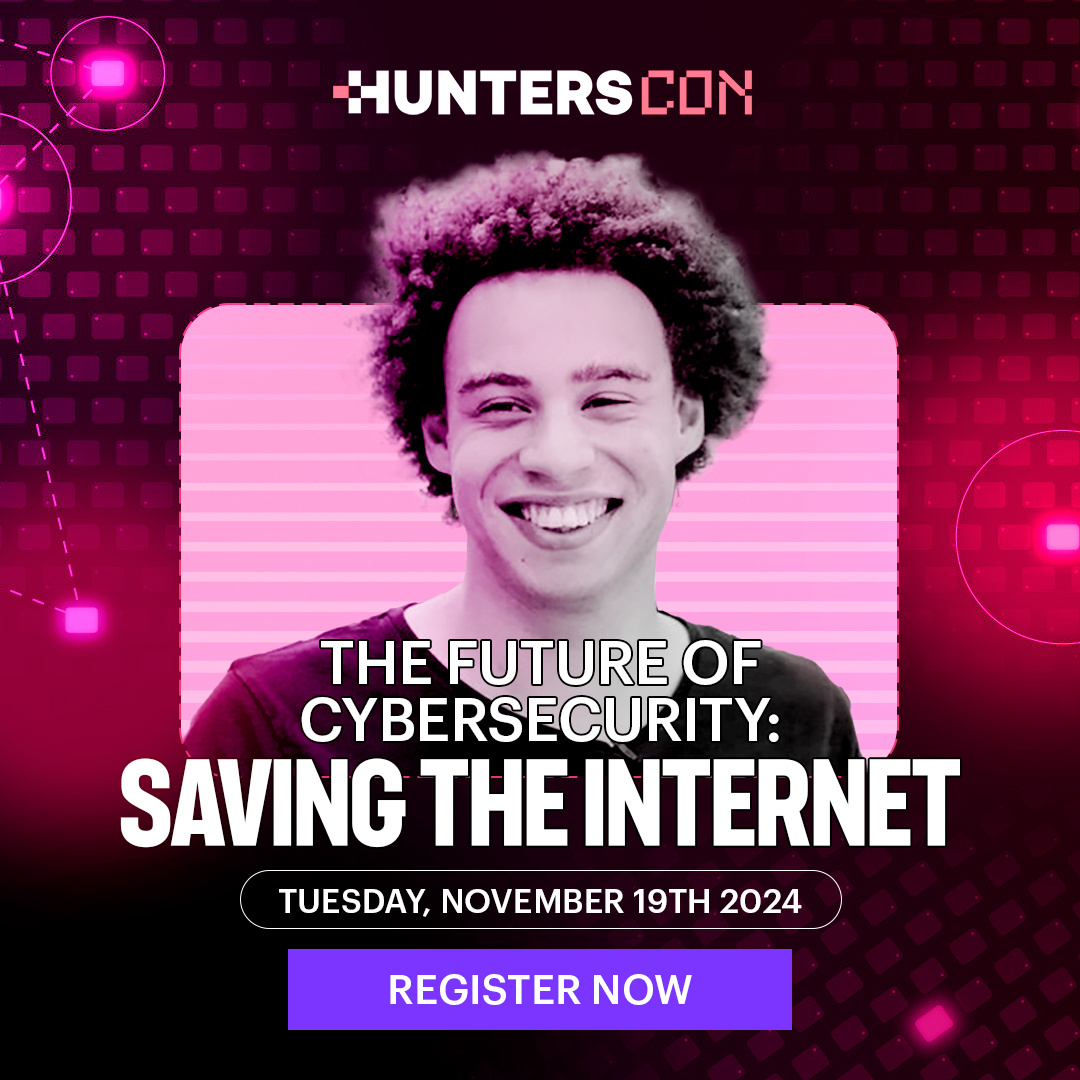 Marcus Hutchins is taking the #HuntersCON2024 stage as our keynote speaker! 

Join Marcus on Nov 19 to explore:
▪️The latest Chrome infostealer protection
▪️His perspective on cybercrime networks
▪️How threat actors work together

📅 Register now! hubs.li/Q02Y4vd_0