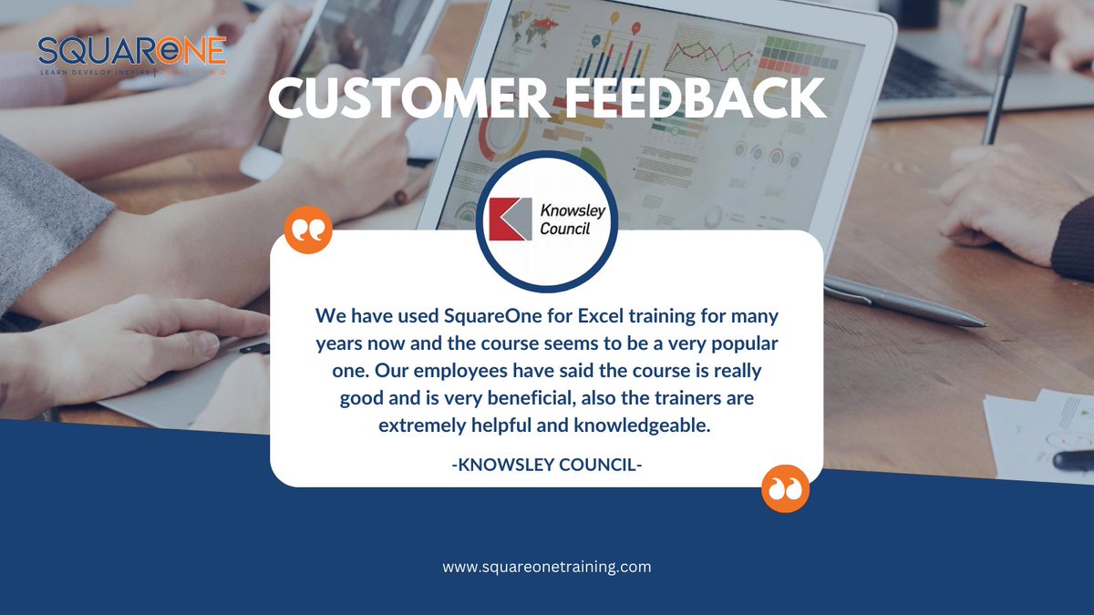 SQOneTraining's tweet image. We love receiving amazing feedback from our customers like this! 😊

Thank you Knowsley Council for sharing your experience with us, we are glad you benefitted from the training

#exceltraining #excelcourses #positivefeedback #customerfeedback #customerreview