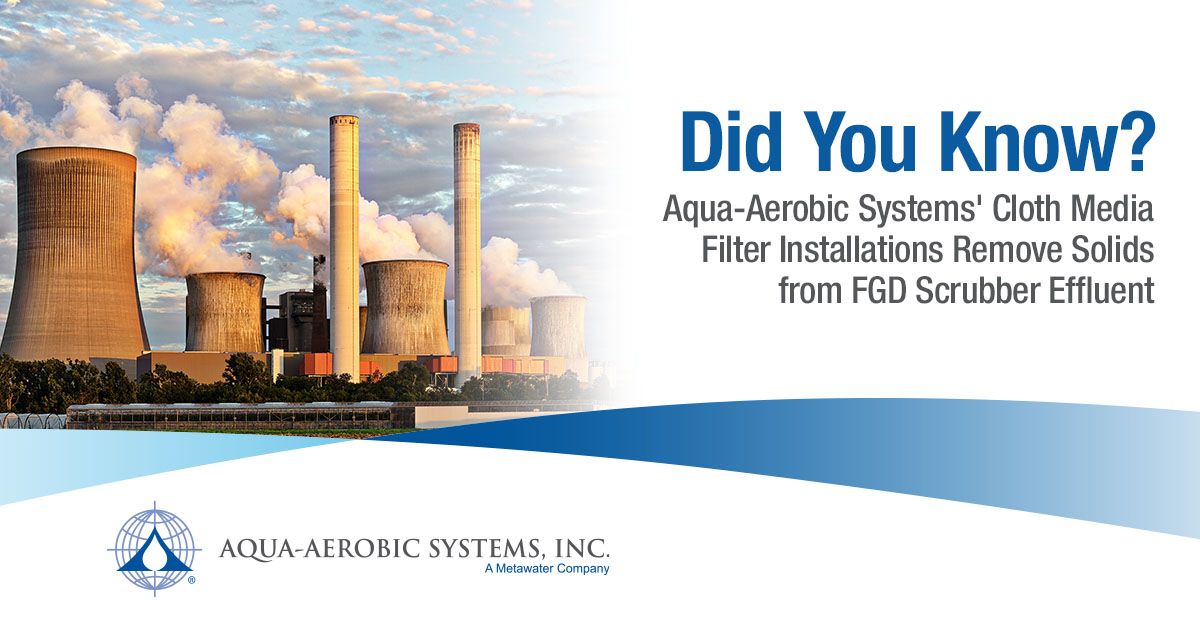 Aqua-Aerobic Systems, Inc. has installations to help power plants and refineries manage and treat complex effluent waste streams from the Flue Gas Desulfurization (FGD) process.  

Learn more here >lnkd.in/gdfdDbnq
