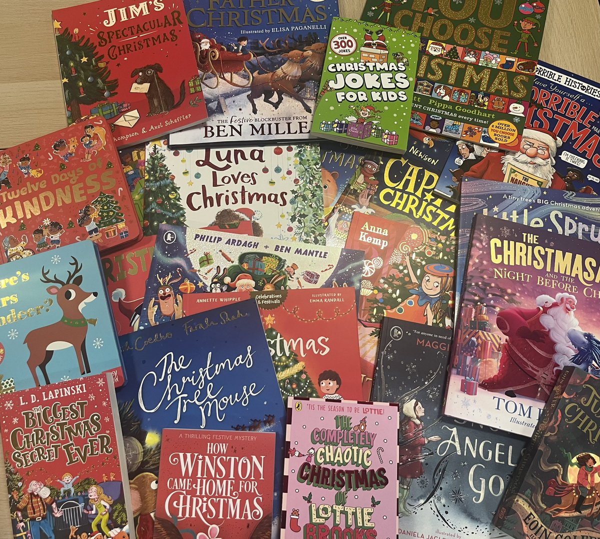 Thanks <a href="/ANewChapterBks/">A New Chapter - Children's Bookstore</a> for my advent delivery…so excited for December to arrive so that I can share these with the children!🎄