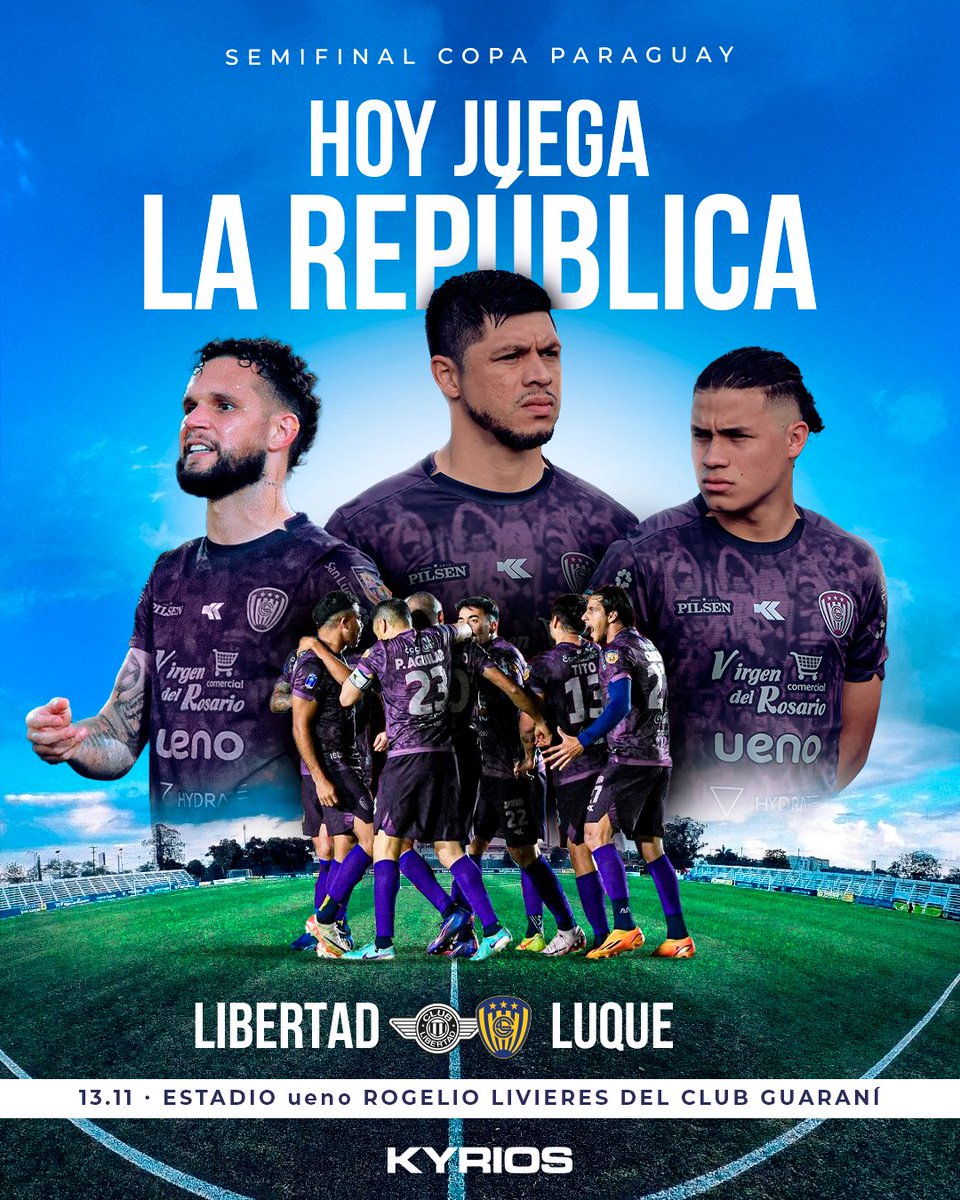 Hoy alentamos,
hoy sentimos,
hoy vibramos.

Hoy, 𝖑𝖆 𝕽𝖊𝖕𝖚𝖇𝖑𝖎𝖈𝖆 𝖉𝖊 𝕷𝖚𝖖𝖚𝖊 va por el paso soñado.

<a href="/SpLuquenOficial/">Sportivo Luqueño</a>