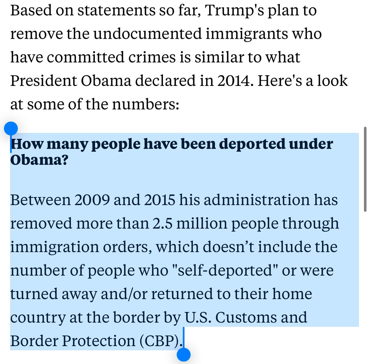 Polit_Process's tweet image. I didn’t hear no screaming and crying when Obama deported 2.5+ million people during his presidency!! Miss me with that BS! #DeportThemAll #Trump2024