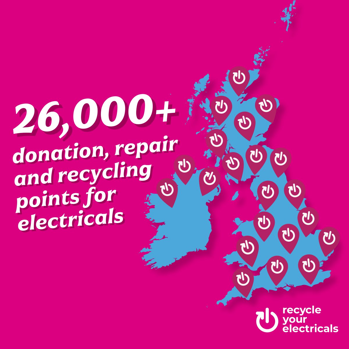 Ready to clear out your old electricals? With over 26,000 recycling centres, charity shops, retailers, and on-street bring banks, our Recycling Locator makes it easier than ever to repair, donate or recycle your old electricals.

Find yours today: ow.ly/j7hQ50U69UY