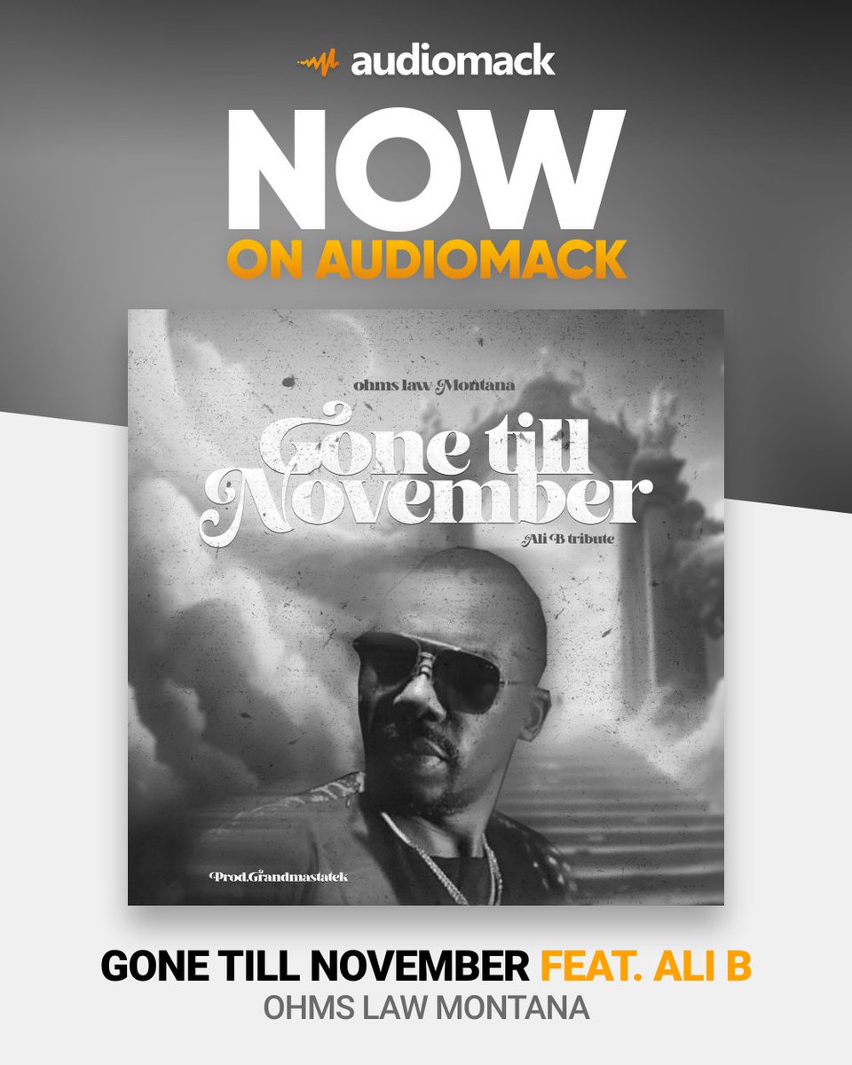 "GONE TILL NOVEMBER" Written &amp; performed by Ohms Law Montana. Produced by <a href="/Grandmastatek/">GrandmastaTek</a> Cover art by <a href="/rileyhhd_/">Riley HHD</a>  youtu.be/cdj4dCim_xk?si…