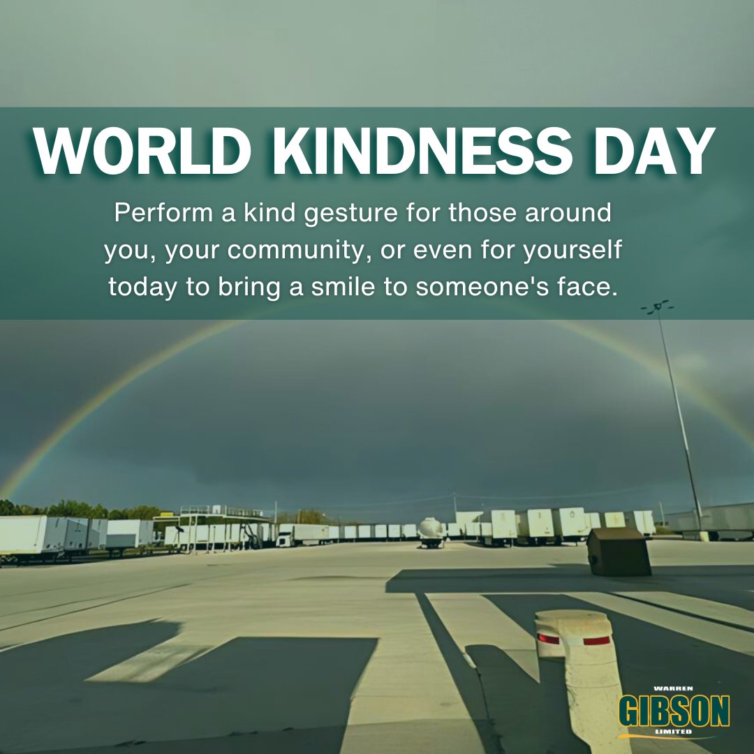 warrengibsonltd's tweet photo. This #WorldKindnessDay, let’s take a moment to show a little extra compassion on and off the road. A simple smile, a helping hand, or a kind word can make all the difference. #DriveKindness #WorldKindnessDay #WGCommunity #WarrenGibson https://t.co/cQ7QW0KHsT
