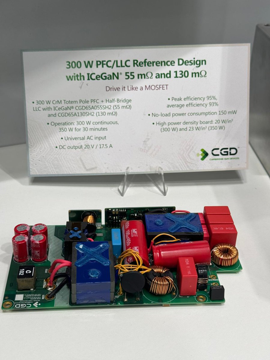 camgandevices's tweet photo. 🚀 Check out our latest GaN designs for #gaming, #chargers, &amp; #adapters at #electronica2024! From ultra-slim 100W USB PD chargers to high-power 300W &amp; 240W solutions, we're pushing the boundaries of #powerdensity with ICeGaN® tech. 💪

Visit us at Hall C3, Booth 359! https://t.co/atNQctgUB5
