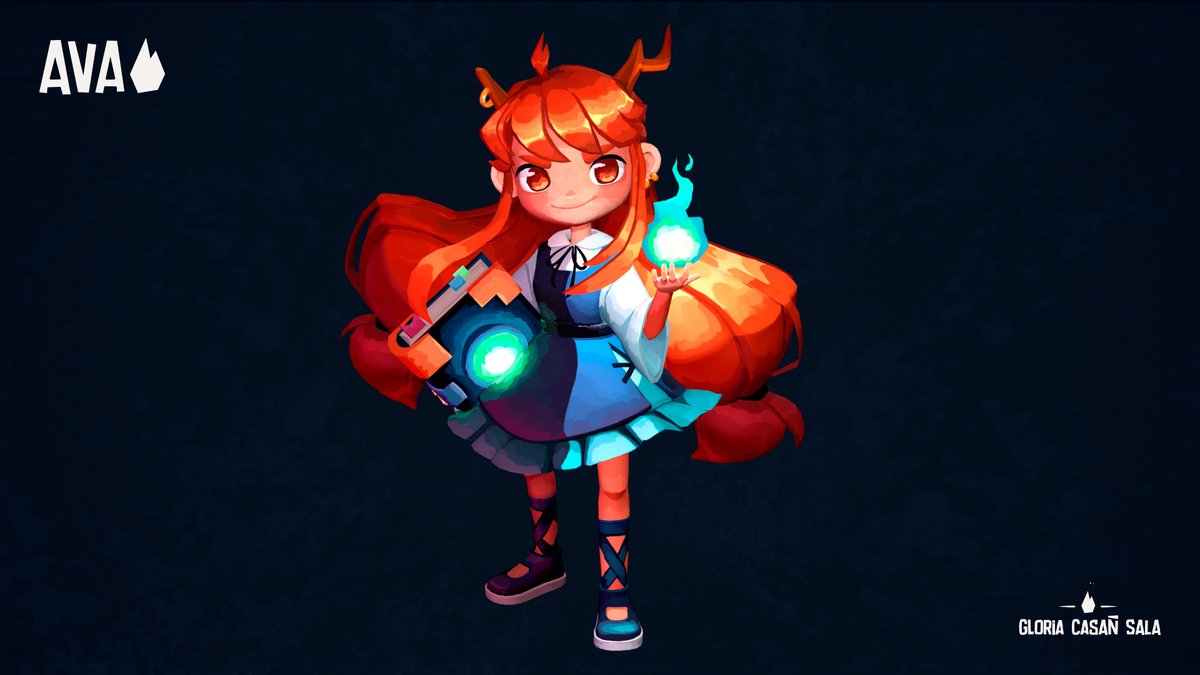 This is Ava! An aspiring mage who is trying to learn how to control fire.🔥🔥

Hope you like her!

Check it here: artstation.com/artwork/4Na0BY

#3dmodeling #Magic