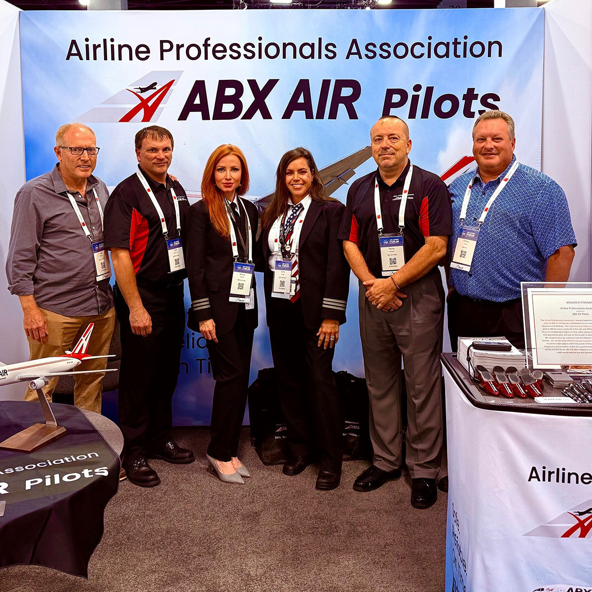 Our pilots 👩‍✈️👨‍✈️ are at the TIACA Air Cargo Forum networking with other pilots &amp; aviation professionals to share how great it is to fly cargo for ABX Air! ✈️📦

If you’d like a career with ABX Air, visit bit.ly/3MTZjqM to learn more!

#aircargo #aviation #pilots