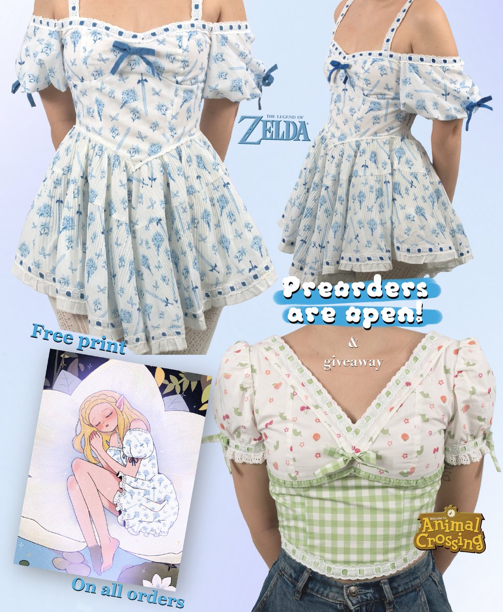 PR3S4LE + R4FFLE HAS STARTED! 

🫐The legend of Zelda jumpsuit 
🍏Animal Crossing Top

Wln a Garment and a Print if:
1.❤️,🔁 and comment!
2. F0llow me!
3. T4g someone! (Optional)

Grabs yours in mi Bl0's LlNK! 🩵