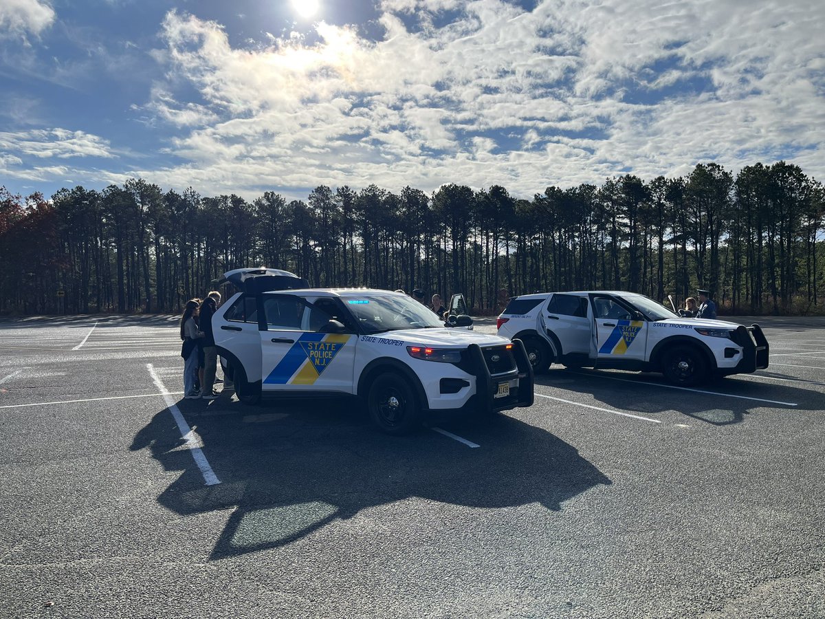 Recently the STFA received a beautiful letter from a sixth grade student at Toms River Intermediate South. This week we made a surprise visit to her class to discuss career opportunities in law enforcement. Then we took a trip outside for some extra fun. Our Aviation Unit landed