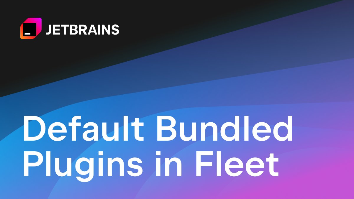 ⚙️ While we’re finalizing Fleet’s extensibility program, you can already use its existing bundled plugins. From language support and AI features to integrated tools and frameworks, Fleet has you covered.
Learn more: 👉 jb.gg/l7wcdz