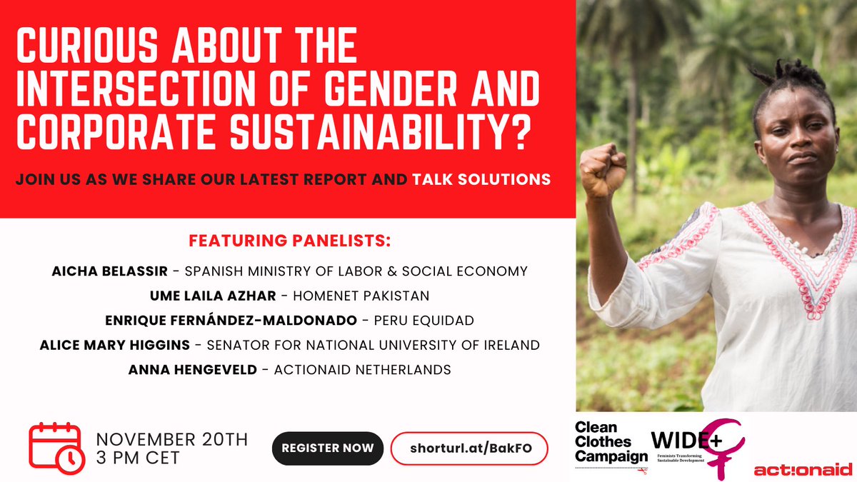 Did you read our take on the #CSDDD? Join us at our webinar on November 20th to learn more about our feedback! 📣 Together we can push for urgent action to protect marginalized groups and the planet. 🌎 Register here: shorturl.at/BakFO