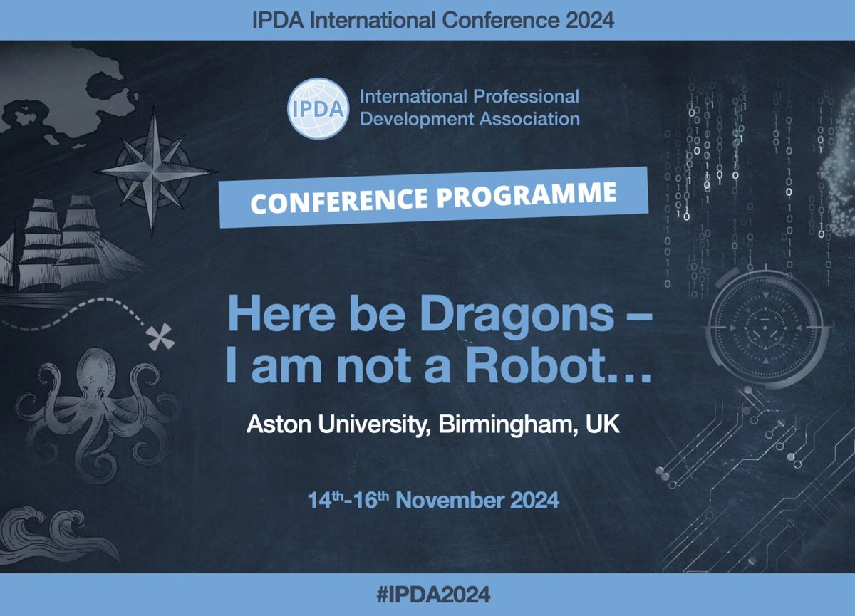 ipda_prof_learn's tweet photo. IPDA 2024 begins tomorrow! Delegates can find the full programme on the conference web page along with all crucial information. We look forward to engaging with you all over the next few days! https://t.co/QRTa5S26in https://t.co/opT5oVkslO