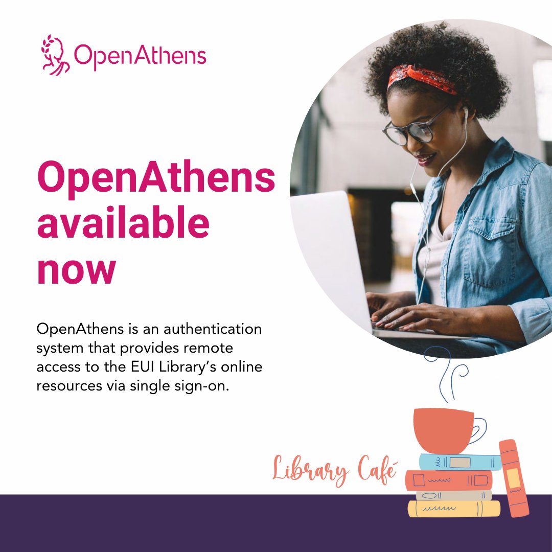 EUILib's tweet image. 📣 Save the date for the next Library Café 📣
Stop by and learn how to easily access all EUI Library e-Resources from on- and off-campus!
📆 19 November, 14:00 – 15:00
📌 Badia Canteen