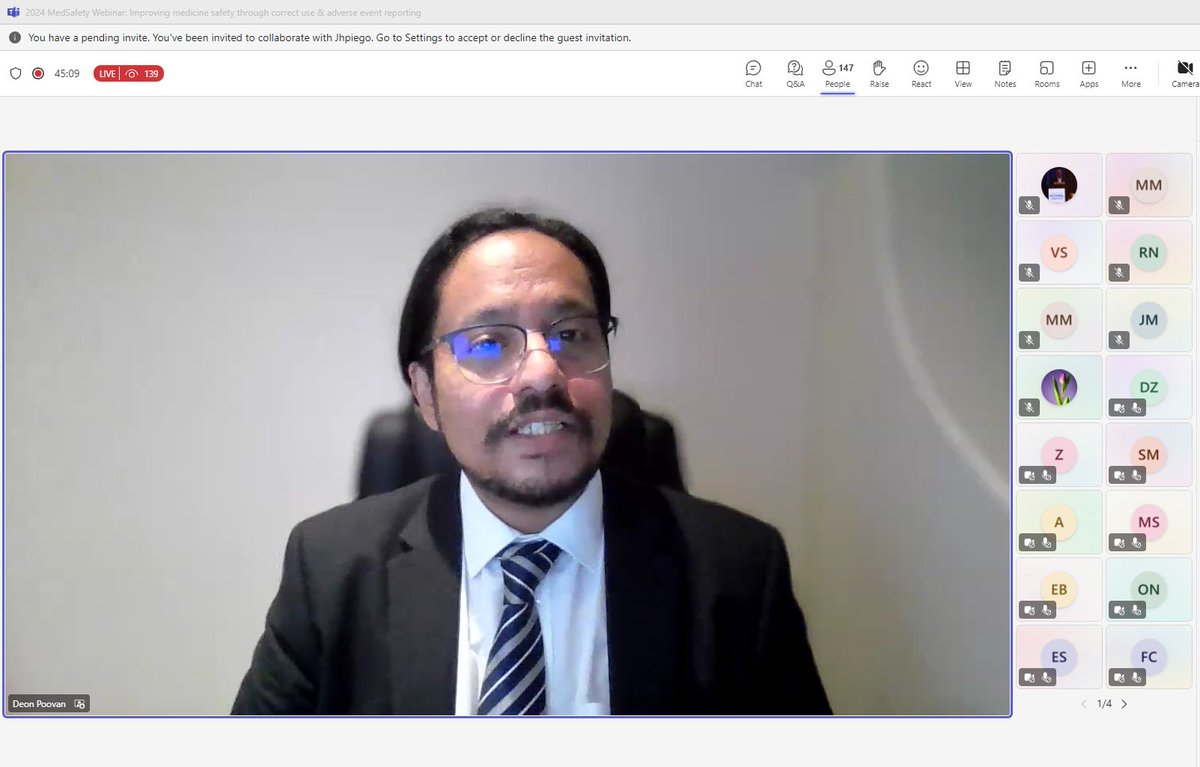 SAHPRA1's tweet image. #MedSafetyWebinar2024 Deon Poovan, SAHPRA's Acting CRO, is currently presenting  the opening remarks. 

#MedSafetyApp 
#eReporting 
#pharmacists 
#medicalpractitioners 
#HCPs