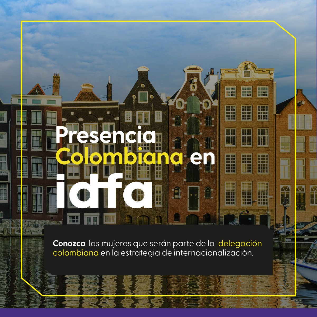 Proimagenes's tweet photo. 🌍 ¡Colombia presente en el 36 International Documentary Film Festival Amsterdam - @idfa! Del 14 al 24 de noviembre, este festival será escenario de los mejores documentales del mundo, y una talentosa delegación colombiana estará presente. https://t.co/7JFbXj3Atm
